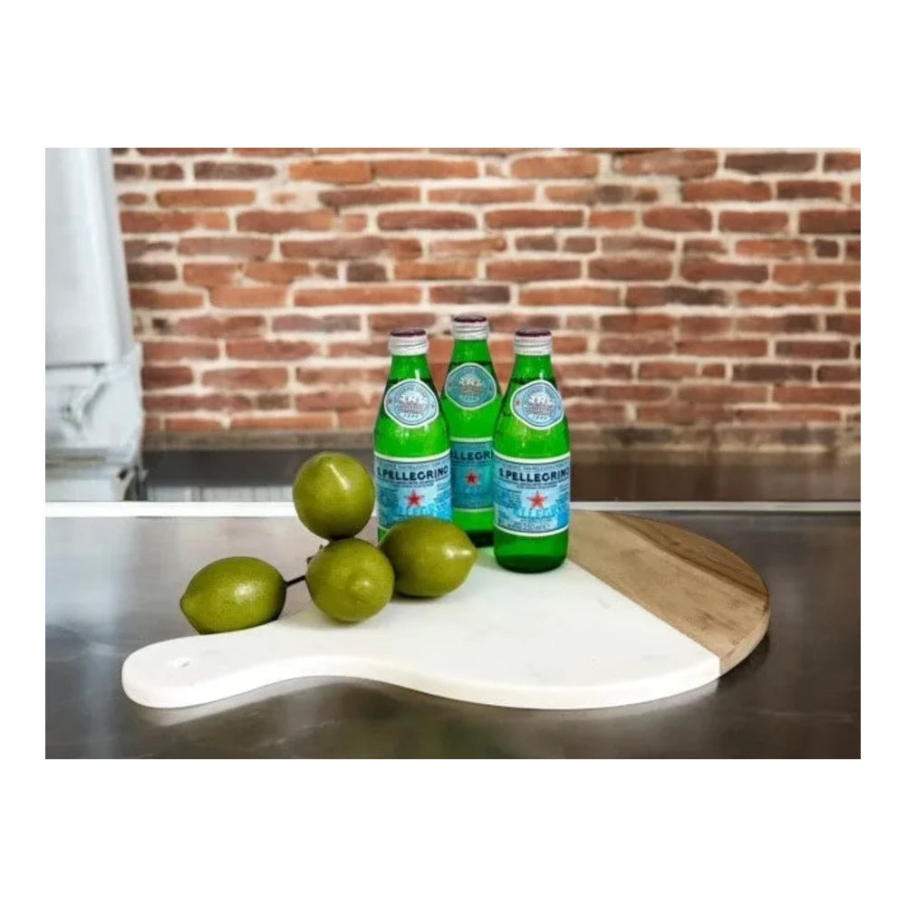The Panache Marble & Wood Round Cheese Board