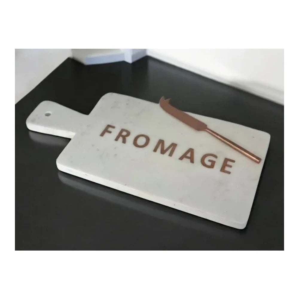 Rectangle Marble Fromage/Cheese Board With Knife