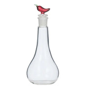CHILLI GLASS OIL BOTTLE 8.5X20CM RED
