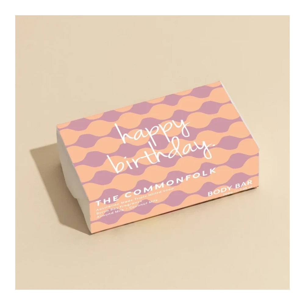 Commonfolk Happy Birthday 100% Australian made Vegan Body Bars