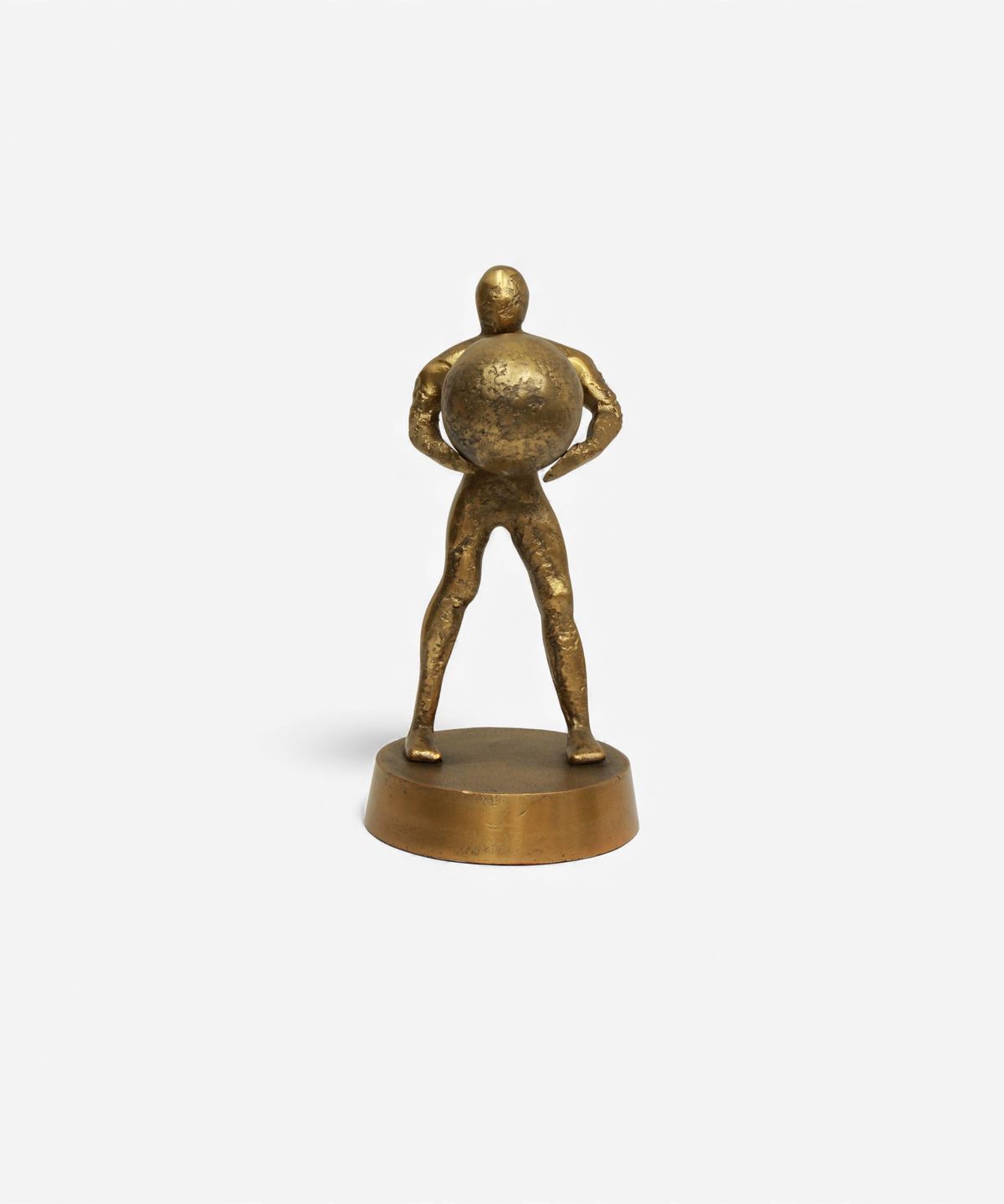 Man & Sphere Decorative Sculpture
