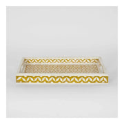 Designer Bone inlay tray -Sunshine colour