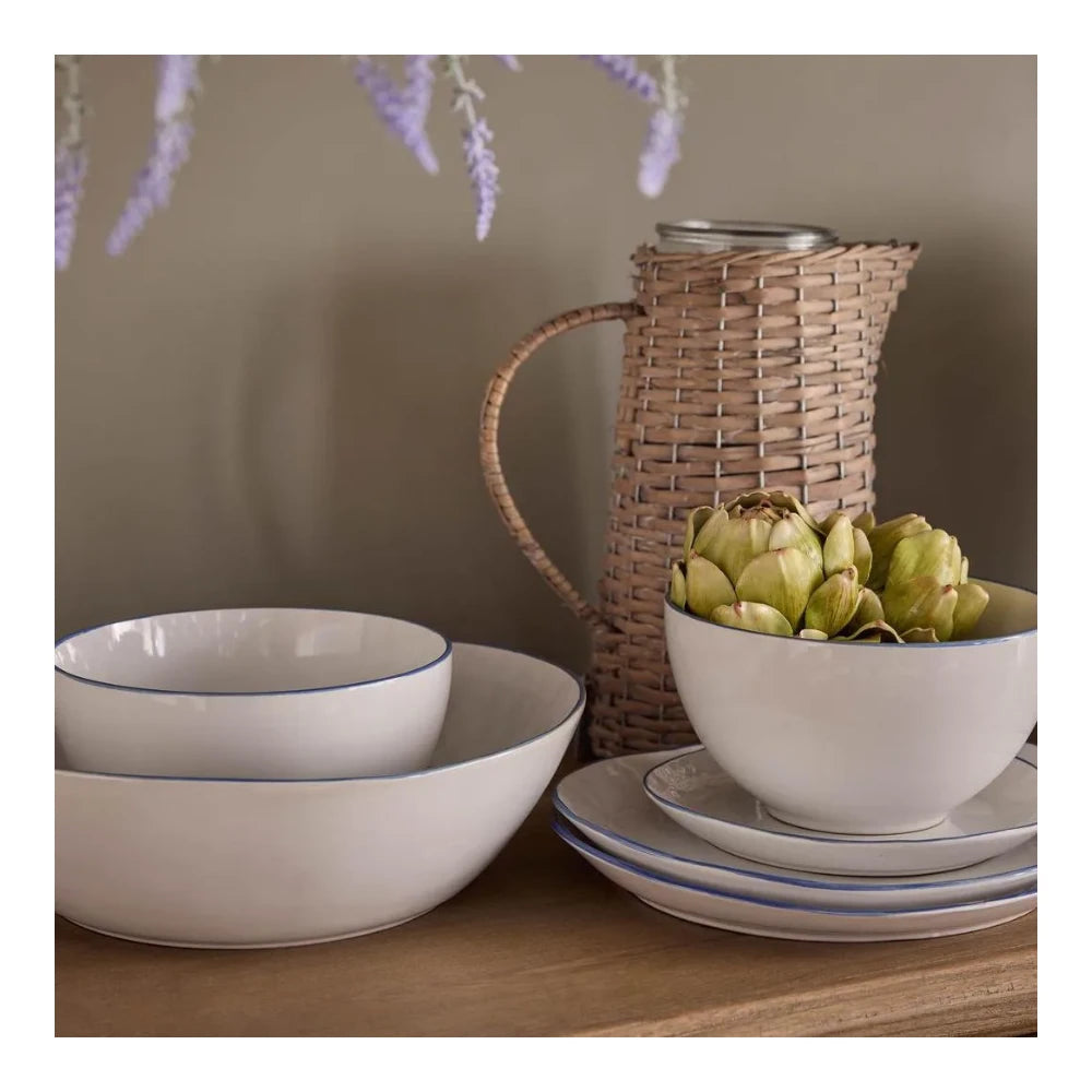 Rattan Jug With Glass Insert Large