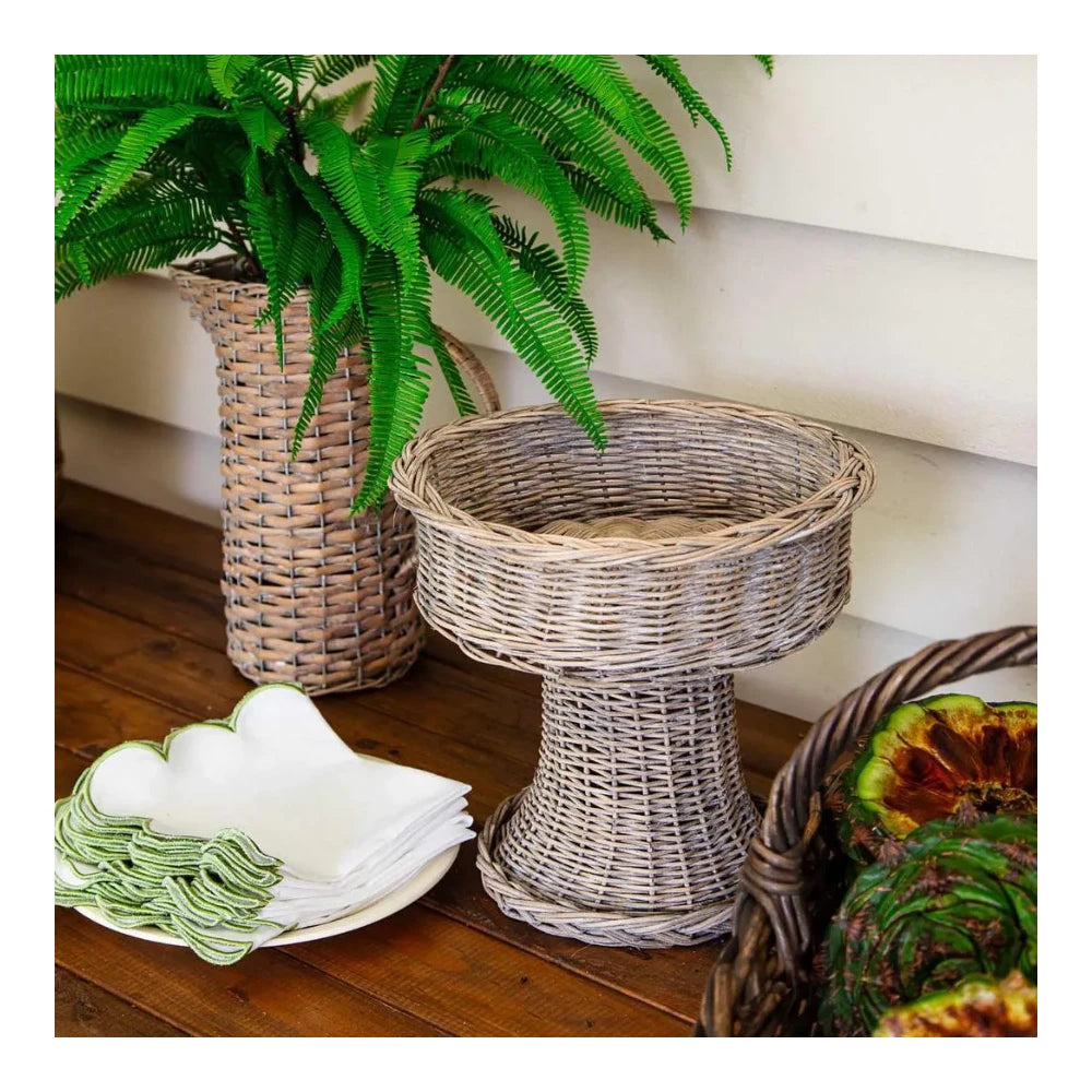 Rattan Jug With Glass Insert Large