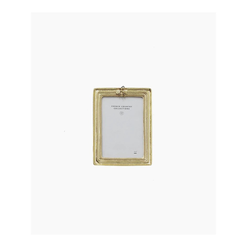 Ribbed Bee Photo Frame Gold 4x6
