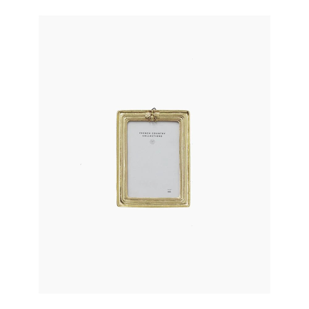 Ribbed Bee Photo Frame Gold 4x6