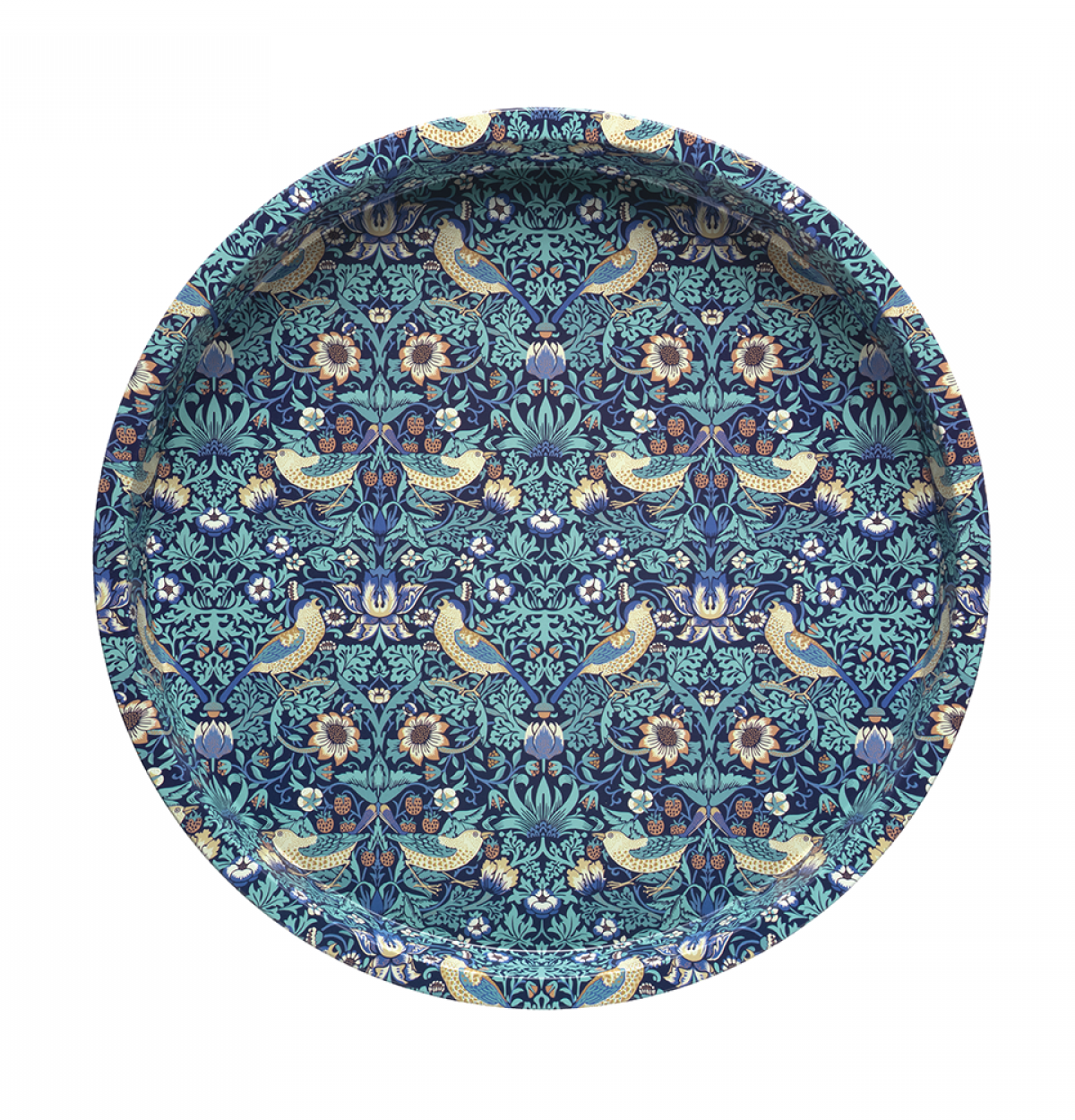 The Panache Blue round tray