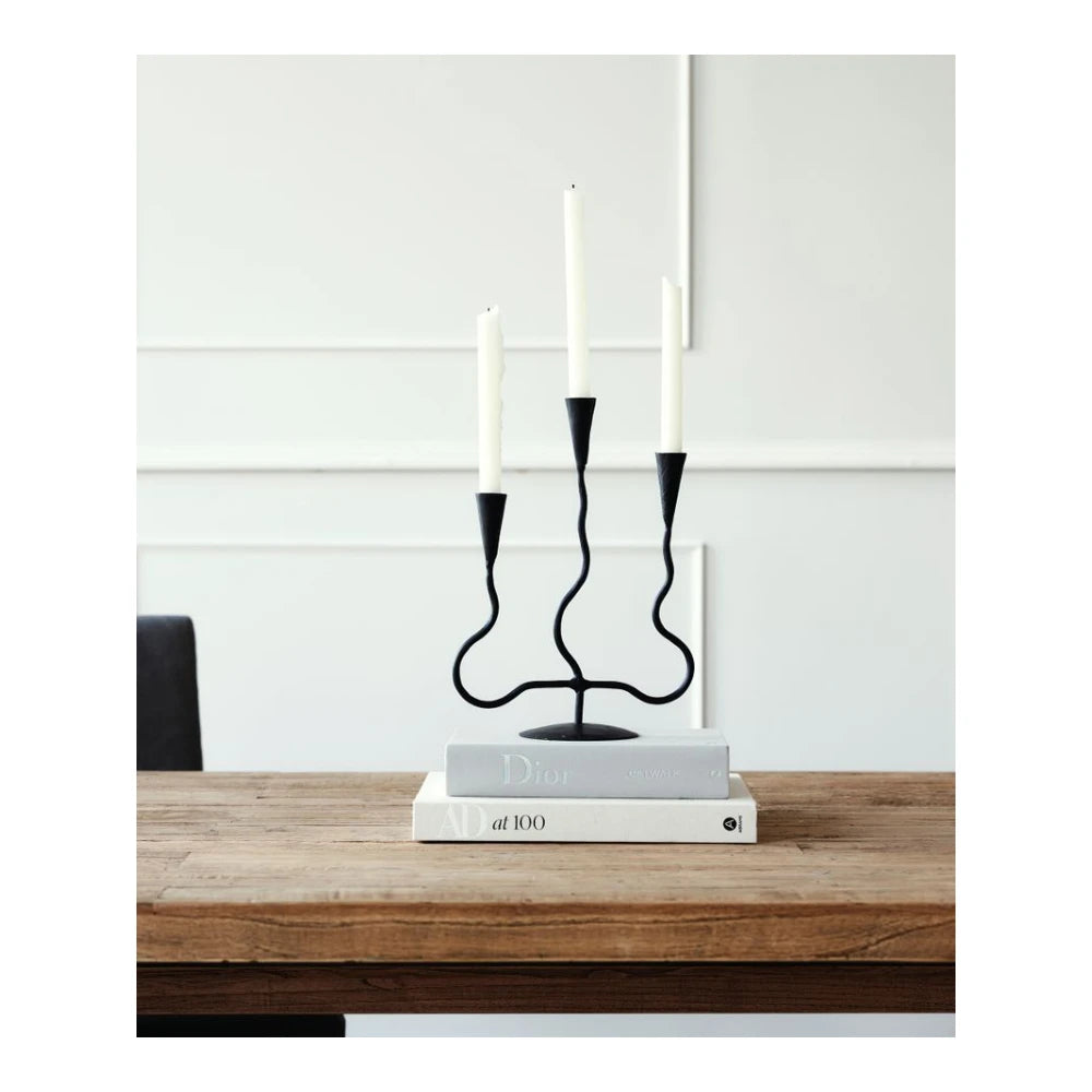 Wavy 3 Cup Candle Holder