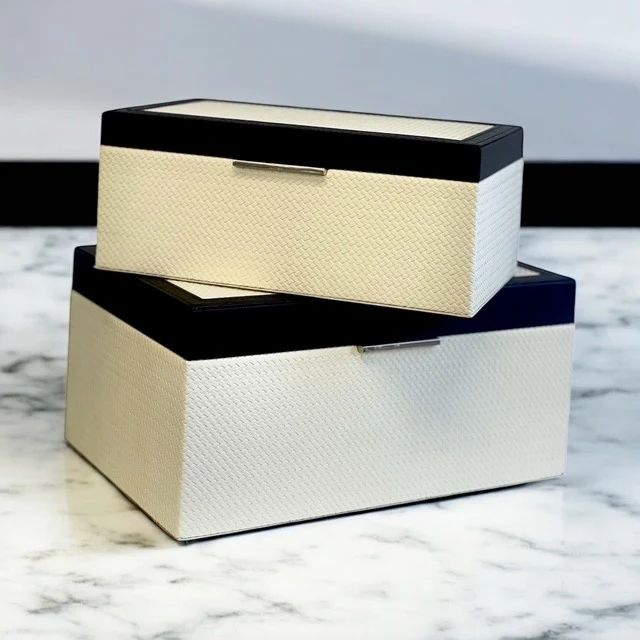 Cream and Black Decorative Accent