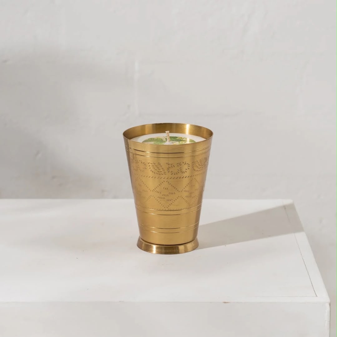 Brass Lassi Cups