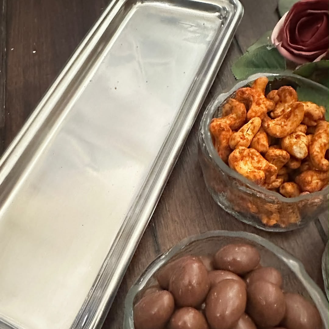 Glass Bowl Dry Fruit Platter