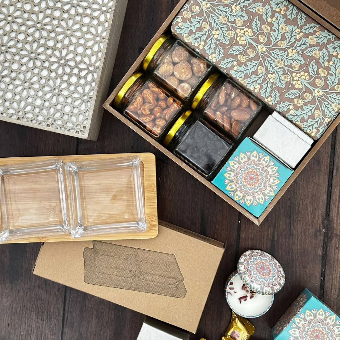Panache Carved Wooden Gift Set